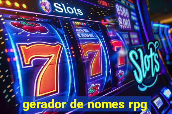 gerador de nomes rpg